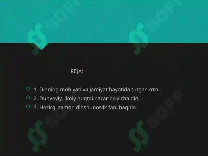 Din va zamonaviylik 2