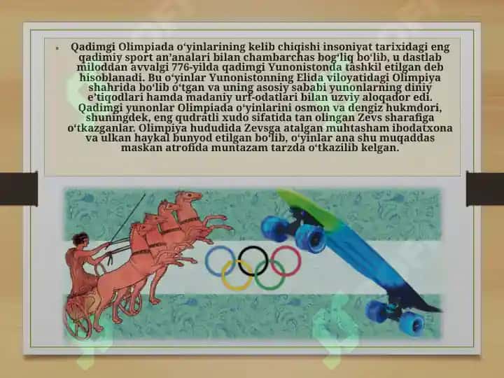 QADIMGI OLIMPIADA O‘YINLARI. 2