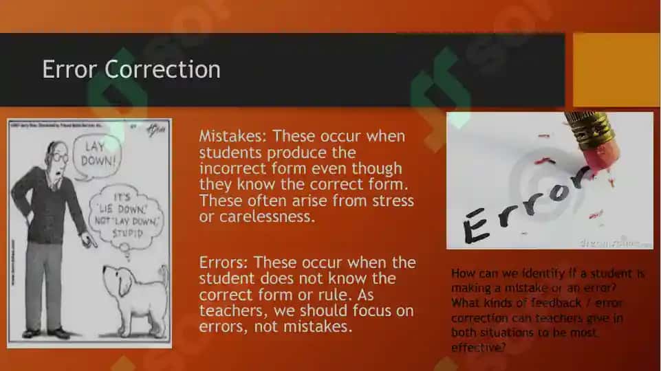 Correcting learners 2