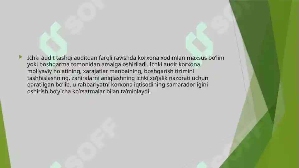 Ichki auditni rejalashtirish 2
