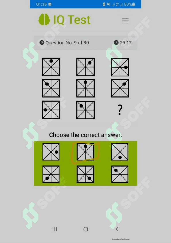 Argos IQ test javobi bilan 7