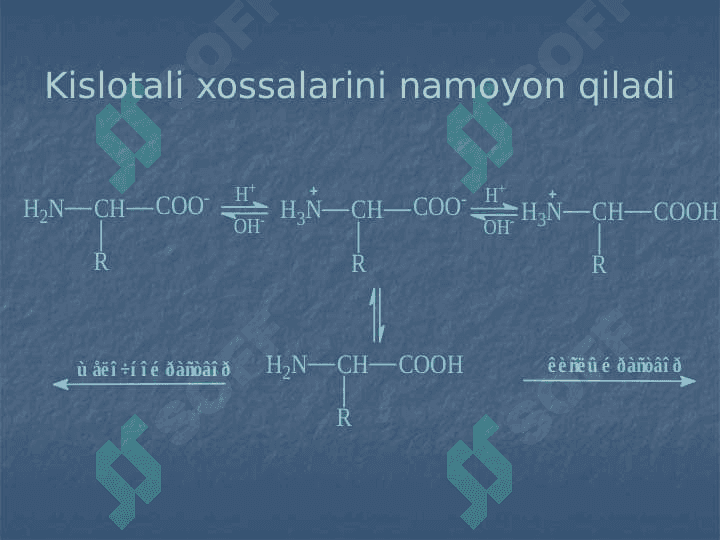 AMINOKISLOTA VA OQSILLAR. 8