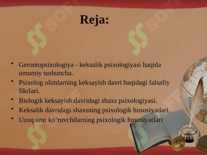 Gerontopsixologiya. 2