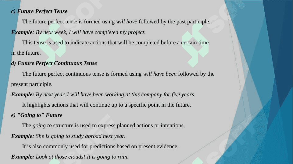 Future tenses 4