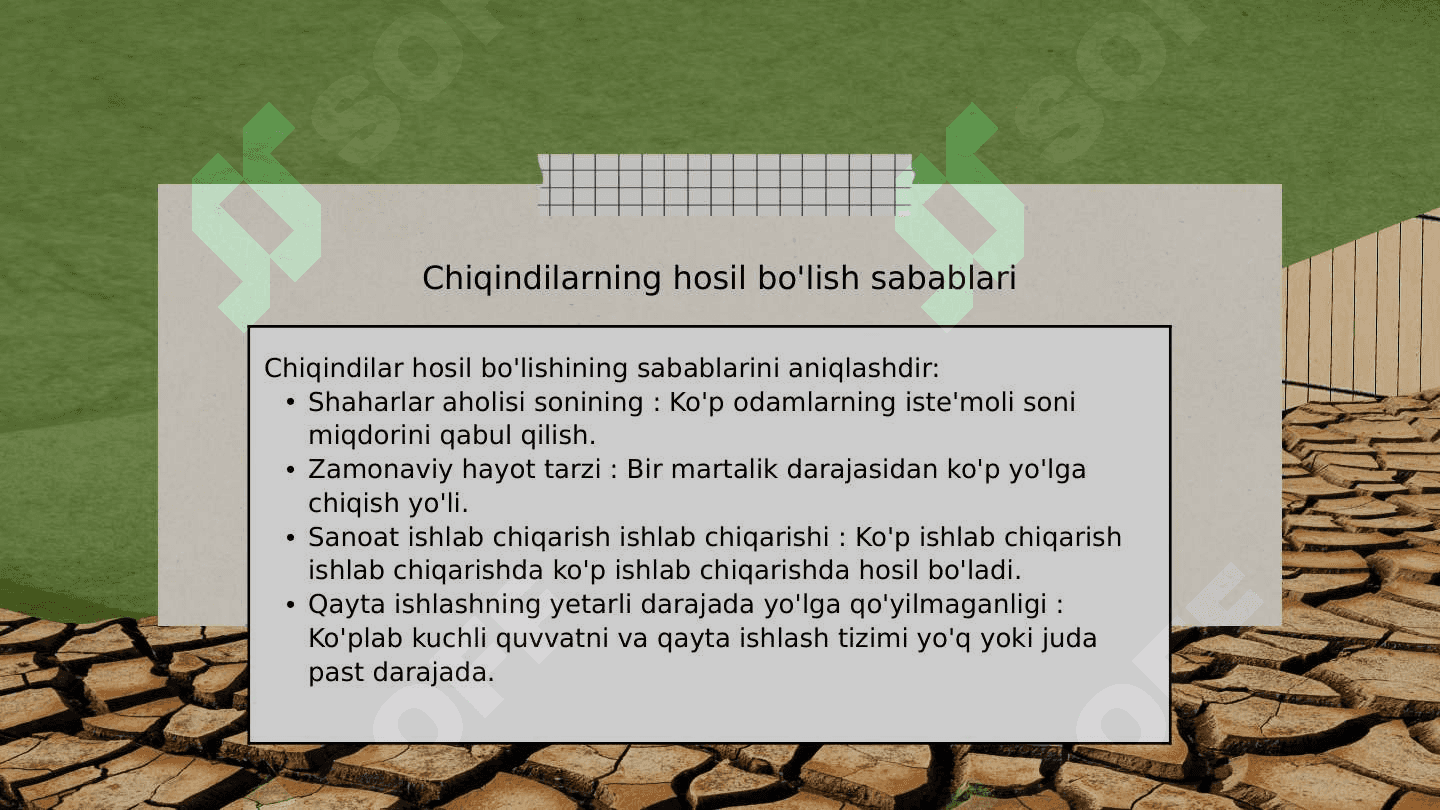 Chiqindilar muammosi 4