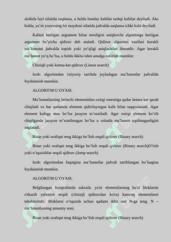 QIDIRUV TUSHUNCHASI VA UNING VAZIFASI 4