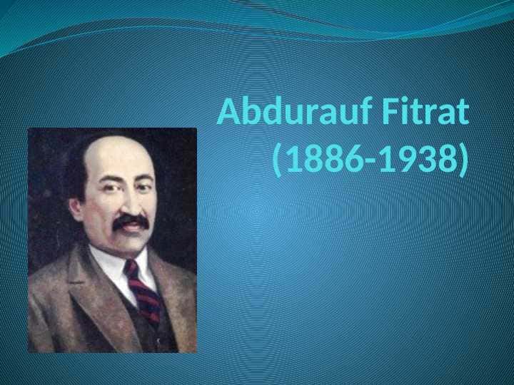 Abdurauf Fitrat