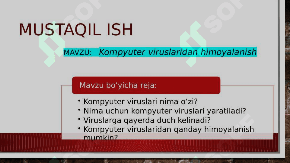 Kompyuter viruslaridan himoyalanish 2