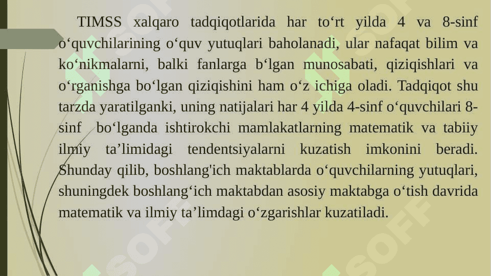 TIMSS xalqaro baholash topshiriqlari. 5