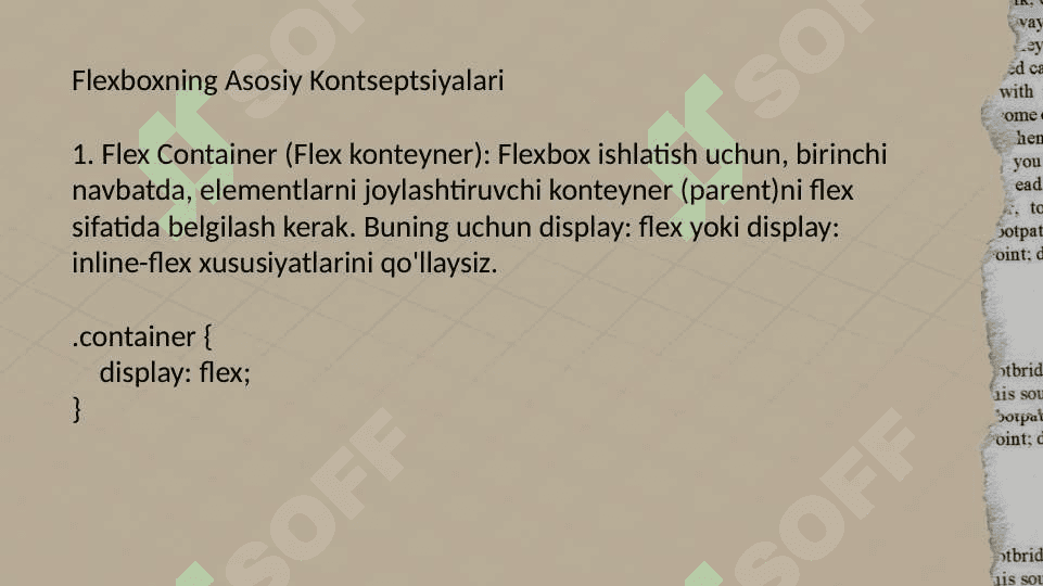 Flex box haqida 3