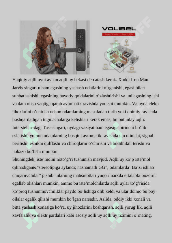 Smart home (Aqilli uy) 2