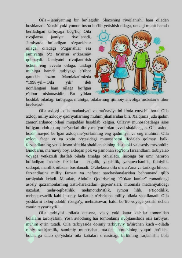 Oila tarbiyasi asoslari 3
