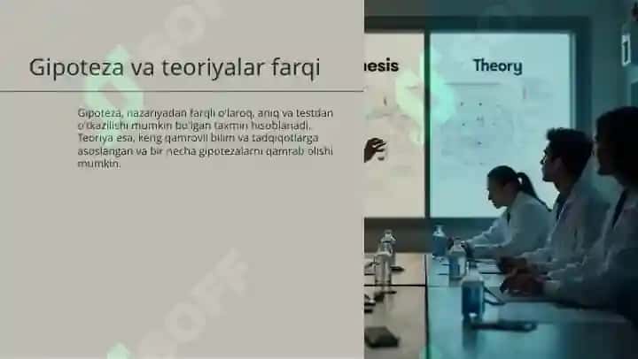 Gipotezani shakllantirish 5