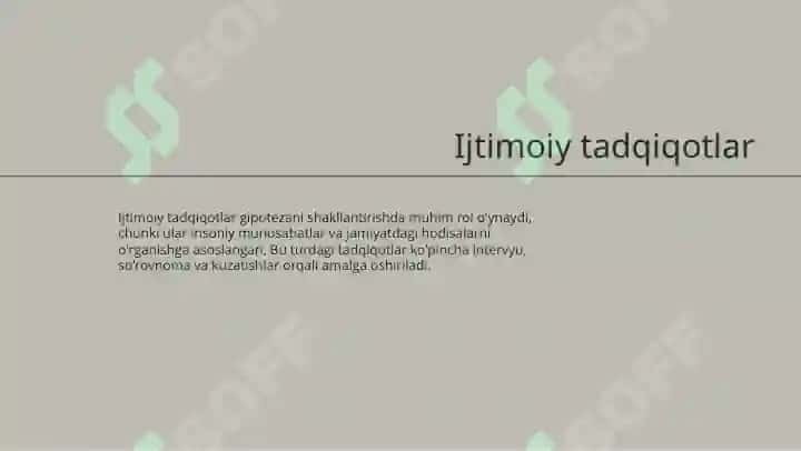 Gipotezani shakllantirish 8