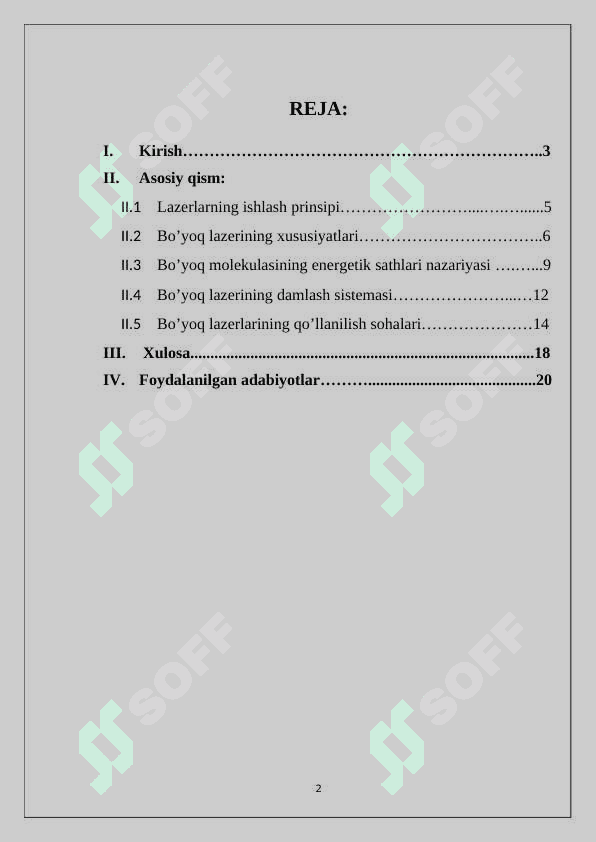 BO‘YOQLI LAZERLARNING ISHLASH PRINSIPI 2