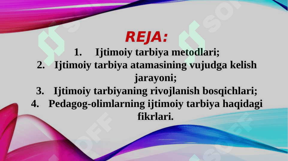 Ijtimoiy tarbiya 2