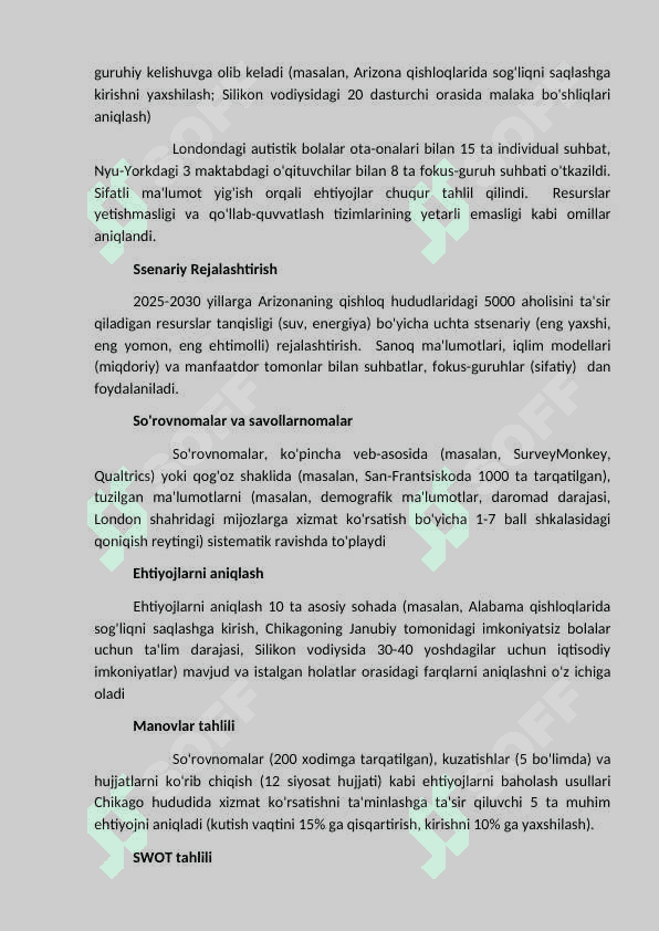 EHTIYOJNI O’RGANISH METODLARI 4