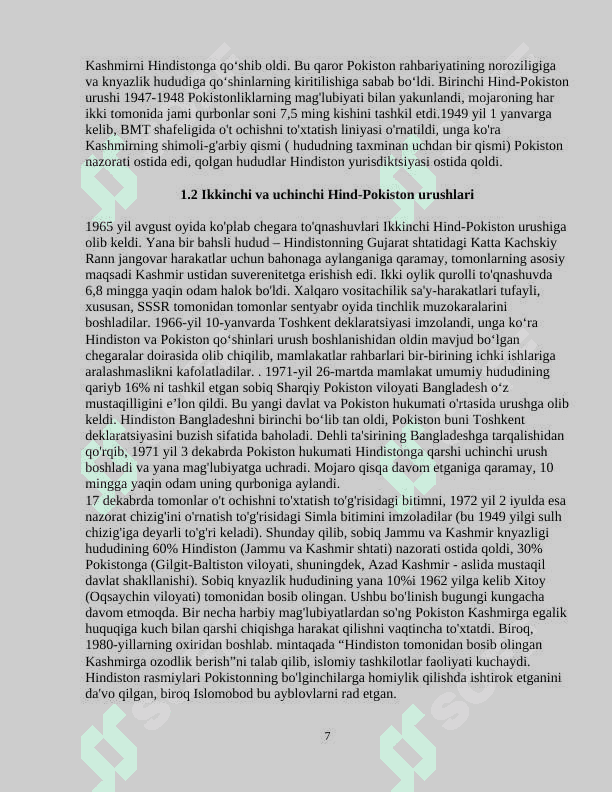 Kashmir mojarosi va uning tarixiy ildizlari 7