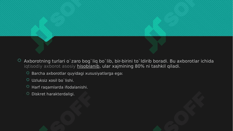 Axborot nima va uning manbalari mavzusida slayd 4