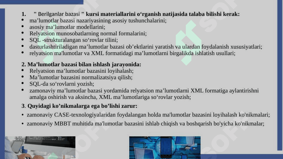 BERILGANLAR BAZASINING NAZARIY ASOSLARI 3