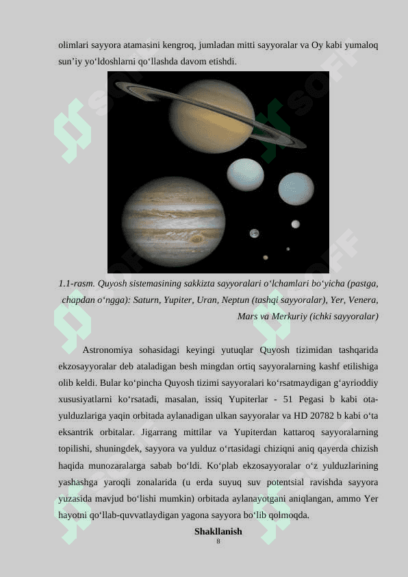“Saturn sayyorasi” 8