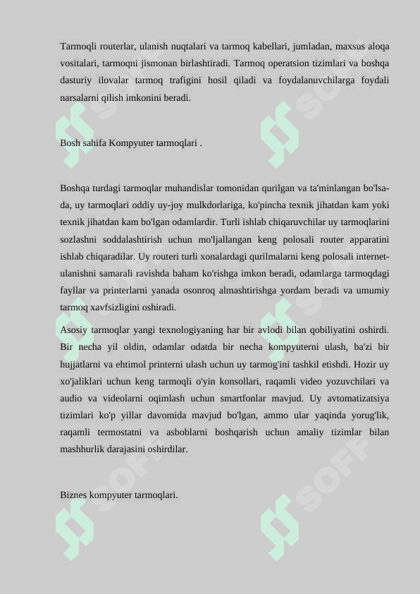 Zamonaviy kompyuter tarmoqlari 7