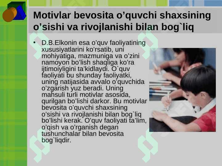 : INSON KAMOLOTINING PERSOGENETIK NAZARIYALARI. 8