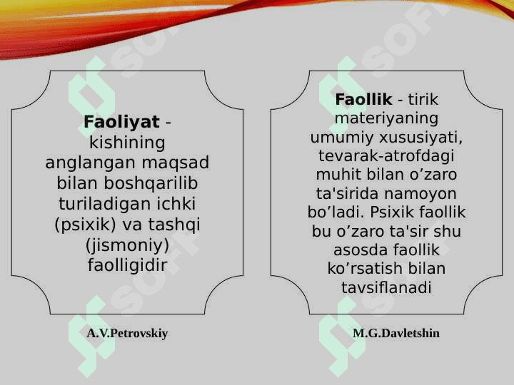 Faoliyat va motivatsiya 4