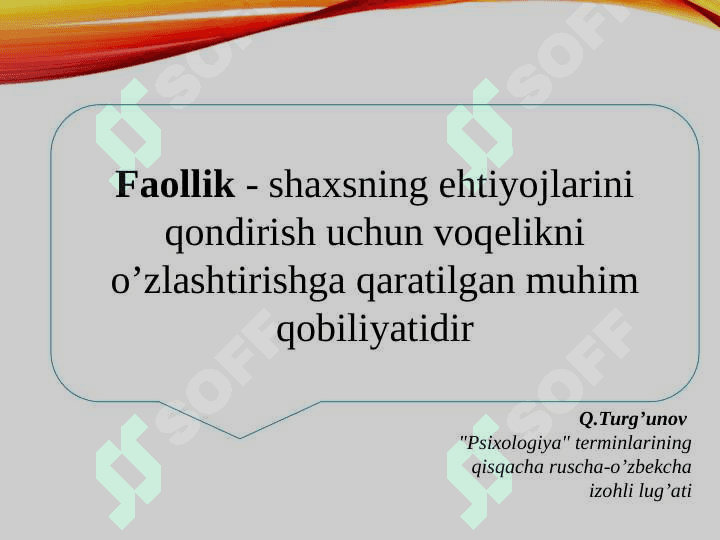 Faoliyat va motivatsiya 7