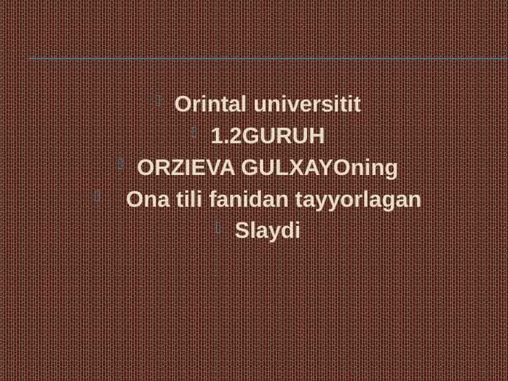 OLMOSH SO’Z TURKUMI