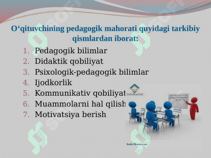 Oʻqituvchining pedagogik mahorati 5
