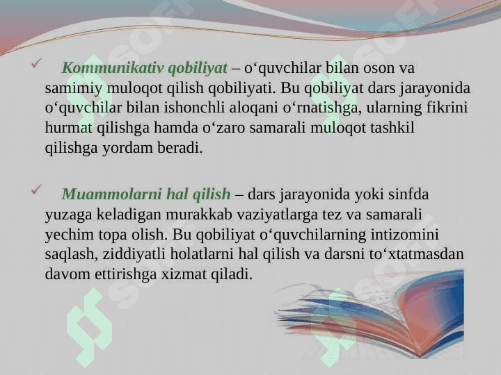Oʻqituvchining pedagogik mahorati 8