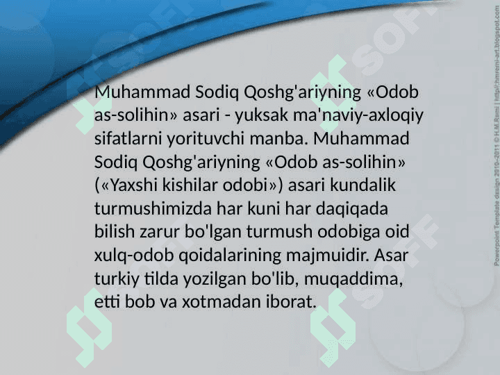 Muhammad Sodiq Qoshgʻariyning pedagogik qarashlari 2