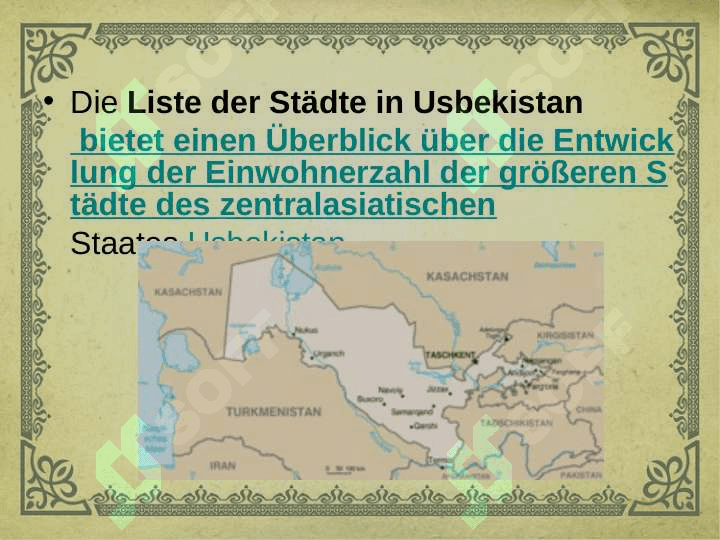 Die städt von Usbekistan 2