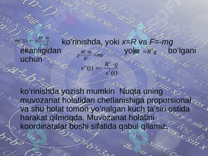 DIFFERENSIAL TENGLAMALAR 7
