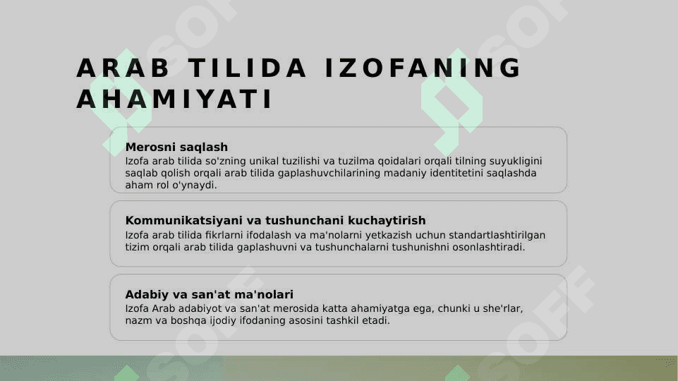 Arab tilida izofa 5