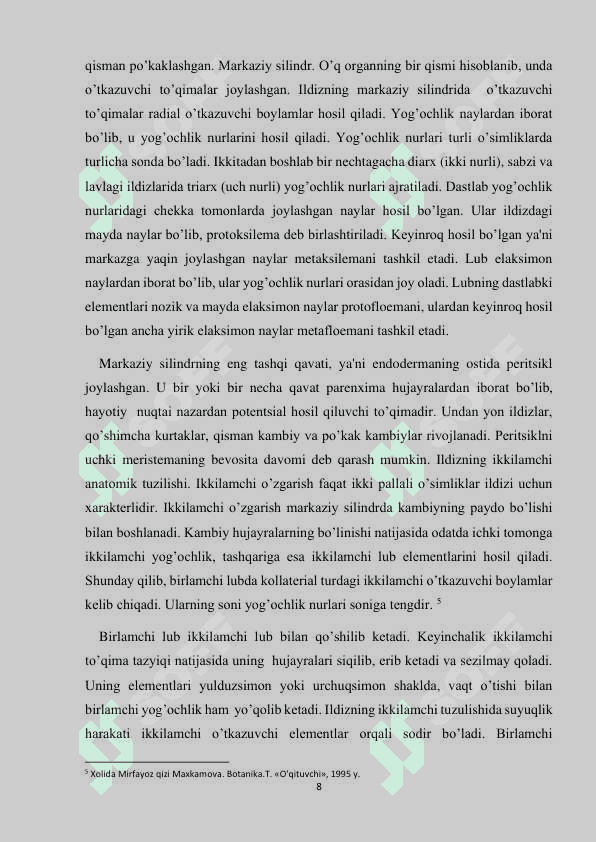 Ildiz kurs ishi 8