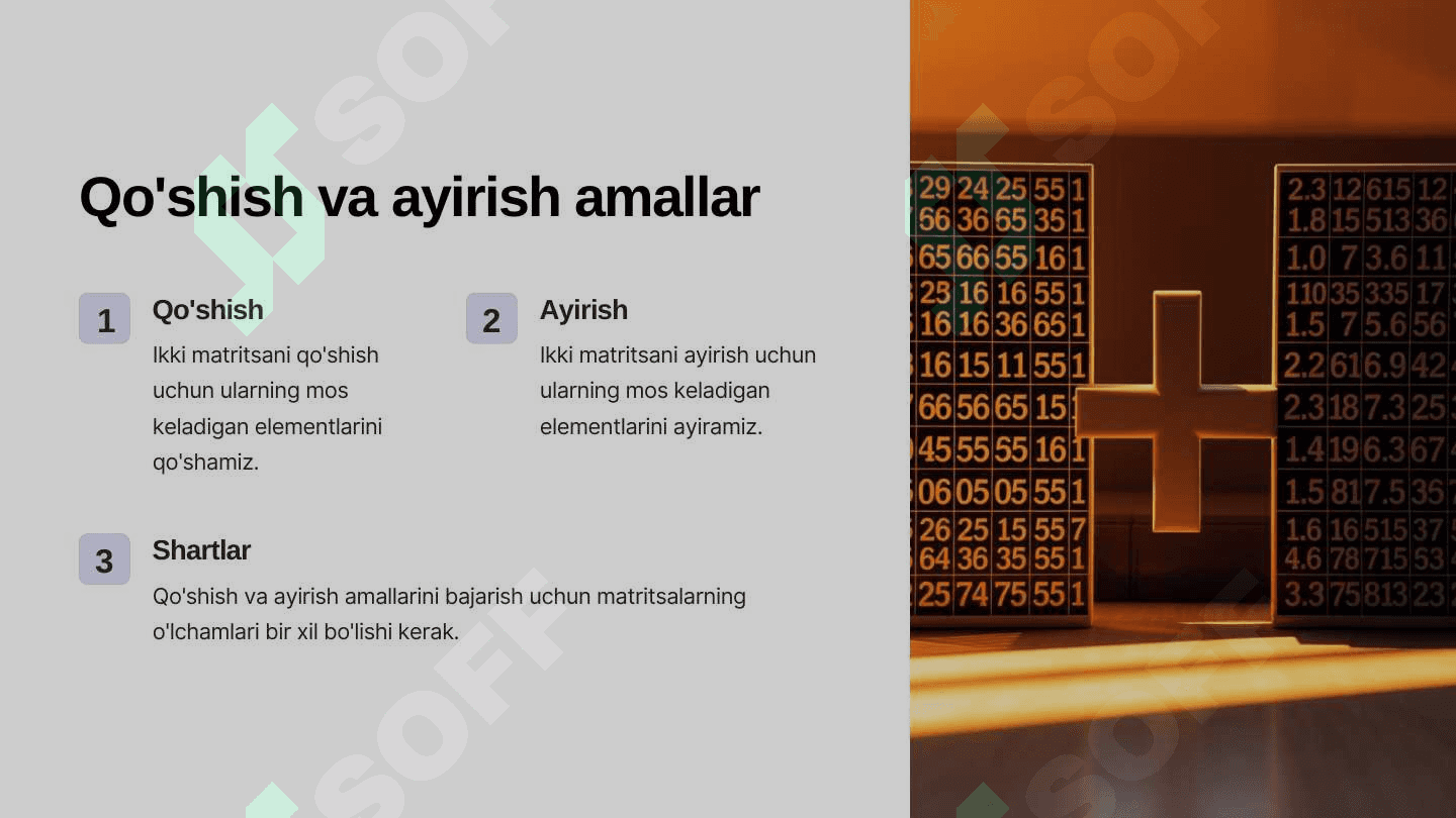 Matritsalar matematikaning muhim qismi 4