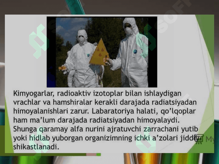 YADRO KIMYOSI UNINIG TABIATDAGI AHAMIYATI. 6