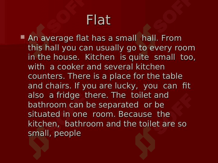 My flat 4