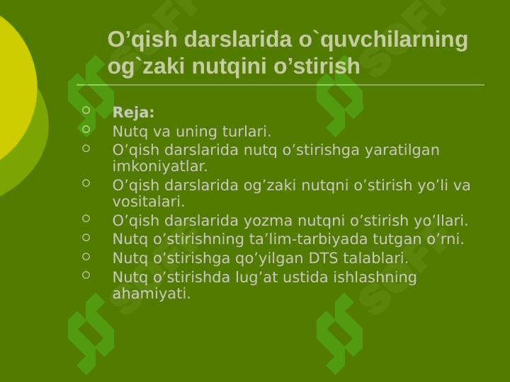 NUTQNI RIVOJLANTIRISH USULLARI 2