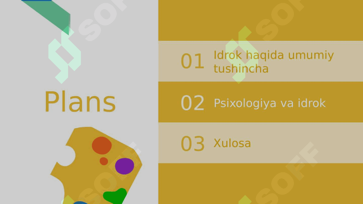 Idrok tushunchasi 2