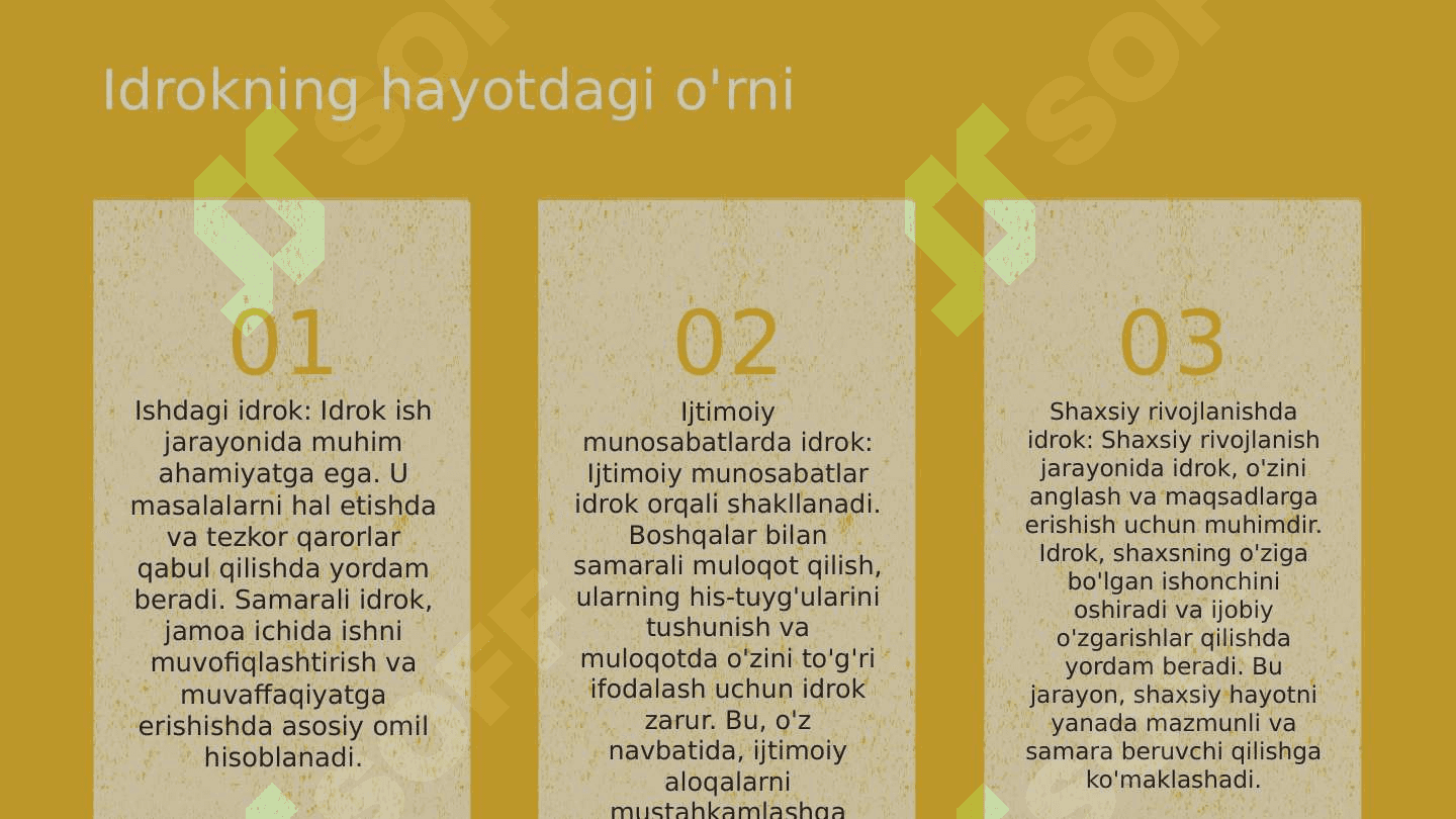 Idrok tushunchasi 8