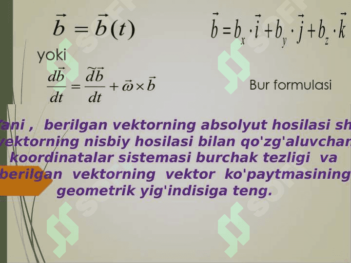 Nuqtaning murakkab harakati 6