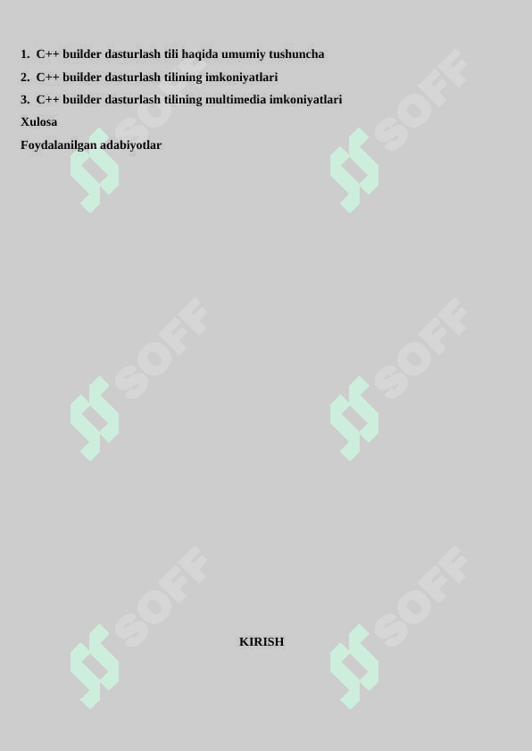 C++ builter dasturlash tilining multimedia imkoniyatlari 2
