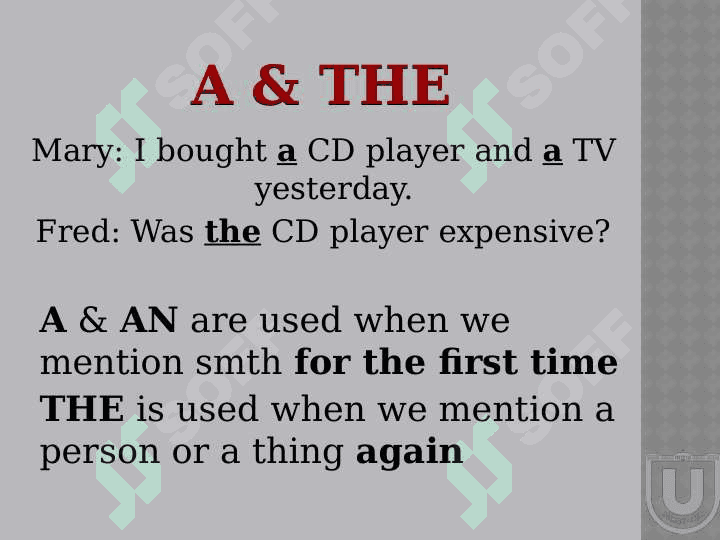 the indefinite article 4
