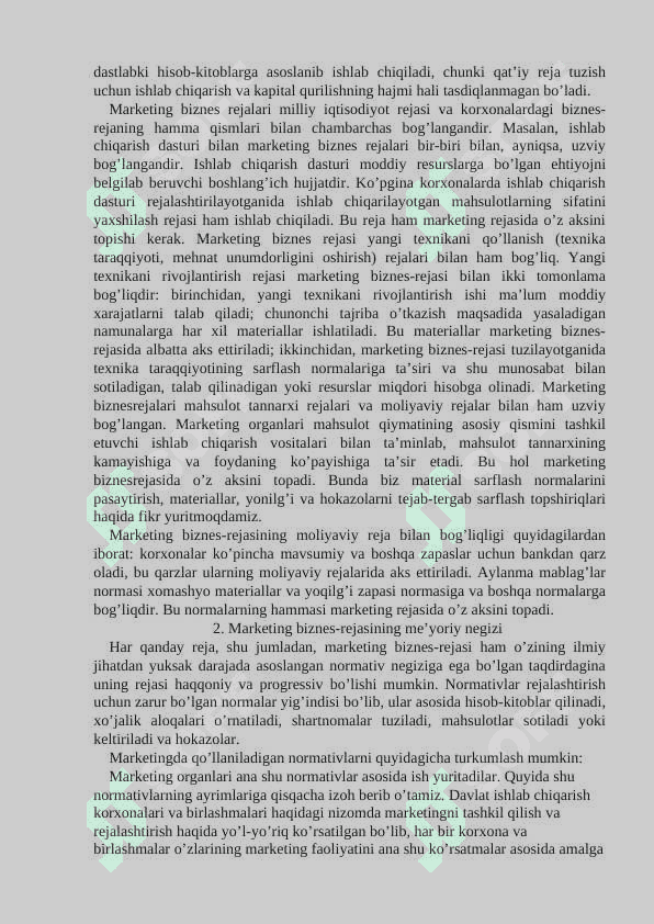Marketing – biznes rejasi 4