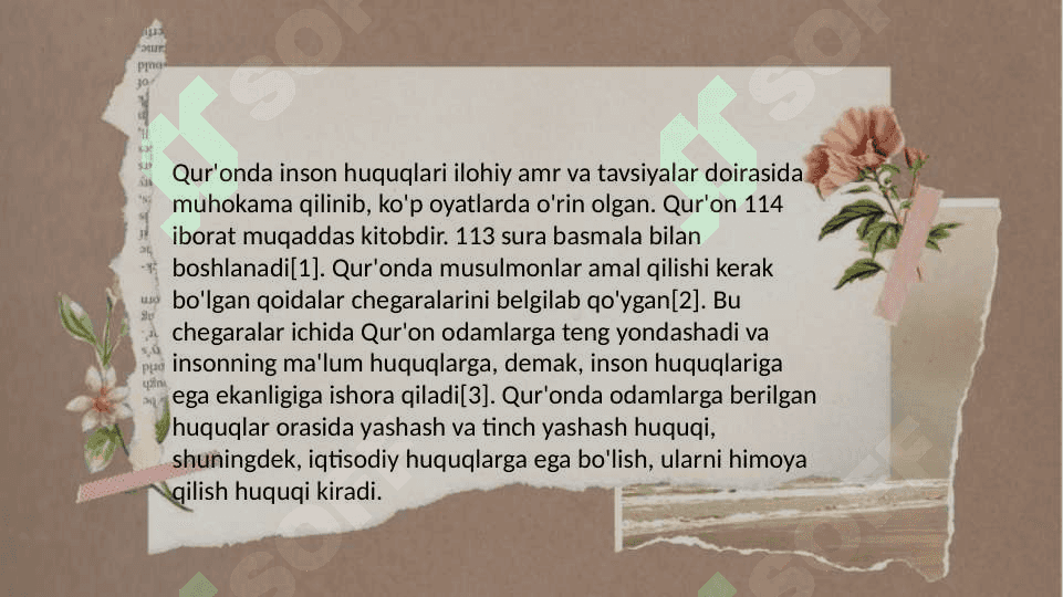 ISLOMDA INSON HUQUQLARI; AYOL VA ERKAK 2