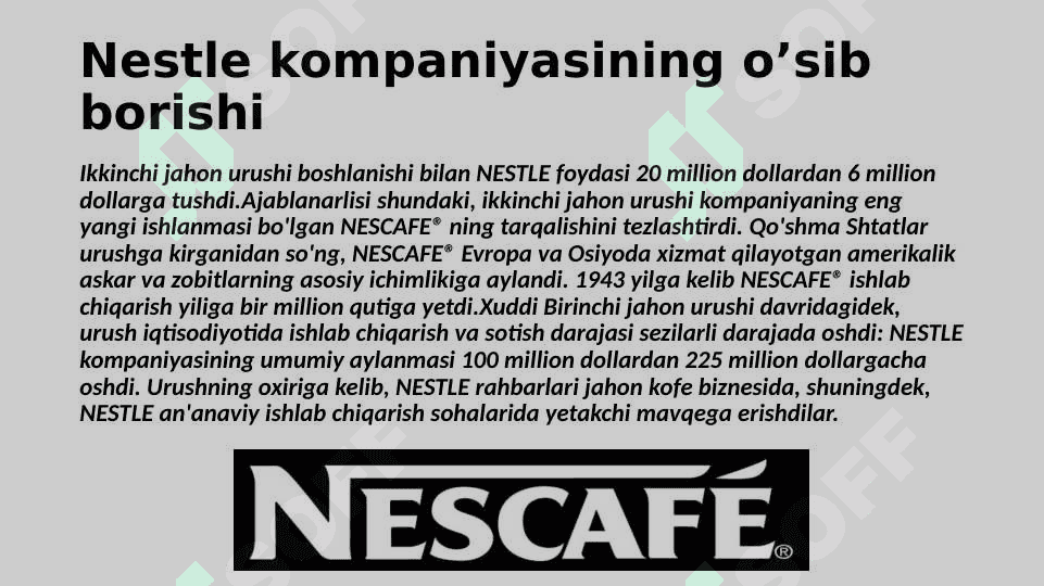 Nestle kompaniyasi 5