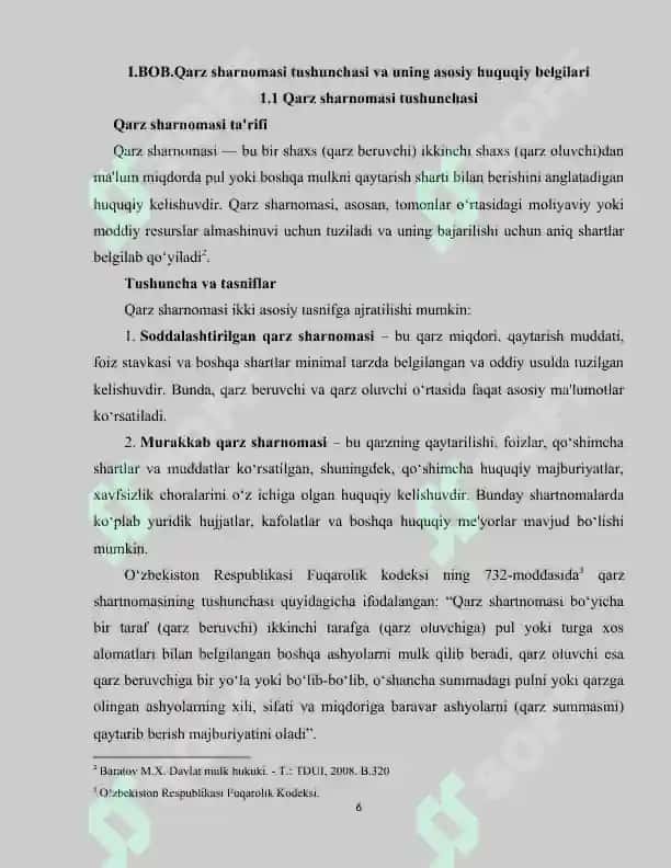 Qarz shartnomasi 6